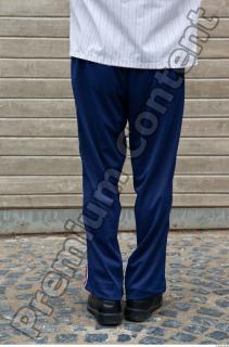 Old man leg deep blue jogging suit 0001